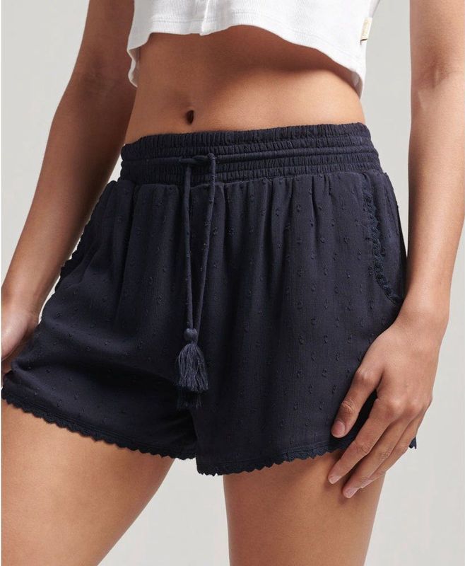 Superdry - Vintage Beach - Korte Broek - Beige - 2XS Vrouw