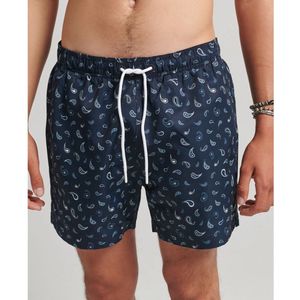 Superdry - Gerecyclede Zwemshort - Heren - Blauw - Elastische Tailleband - Relaxte Pasvorm