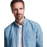 Superdry Overhemd  marine / pink / wit