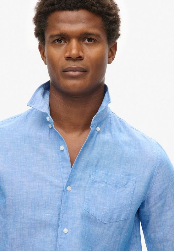 Superdry Overhemd  marine / pink / wit