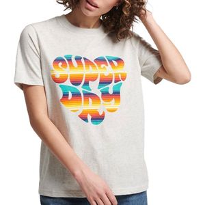 Superdry - Vintage Scripted Infill - T-shirt - Multicolor - 40% Polyester, 60% Katoen