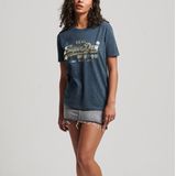 Superdry - Vl Embellish - T-shirt - Katoen - Ronde Hals - Korte Mouwen