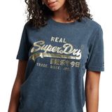 Superdry - Vl Embellish - T-shirt - Katoen - Ronde Hals - Korte Mouwen