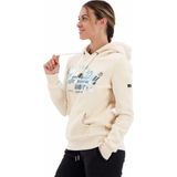 Superdry - Verfraaide Hoodie - Grijs - Katoen/Polyester - Relaxte Pasvorm