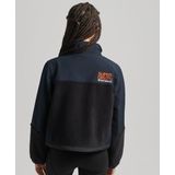 Superdry - Code Hybrid Trekker Jas - Hybride - Zwart - Fleece en Softshell