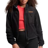 Superdry - Code Hybrid Trekker Jas - Hybride - Zwart - Fleece en Softshell