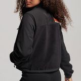 Superdry - Code Hybrid Trekker Jas - Hybride - Zwart - Fleece en Softshell