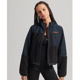 Superdry - Code Hybrid Trekker Jas - Hybride - Zwart - Fleece en Softshell