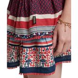 Superdry - Vintage Tiered - Mini Rok - Gelaagd - Gesmokte Taille