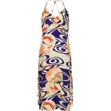 Superdry - Vintage Midi Halter Slipdress - Zwart - Viscose/Koper