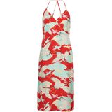 Superdry - Vintage Midi Halter Slipdress - Zwart - Viscose/Koper