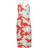 Superdry - Vintage Midi Halter Slipdress - Zwart - Viscose/Koper