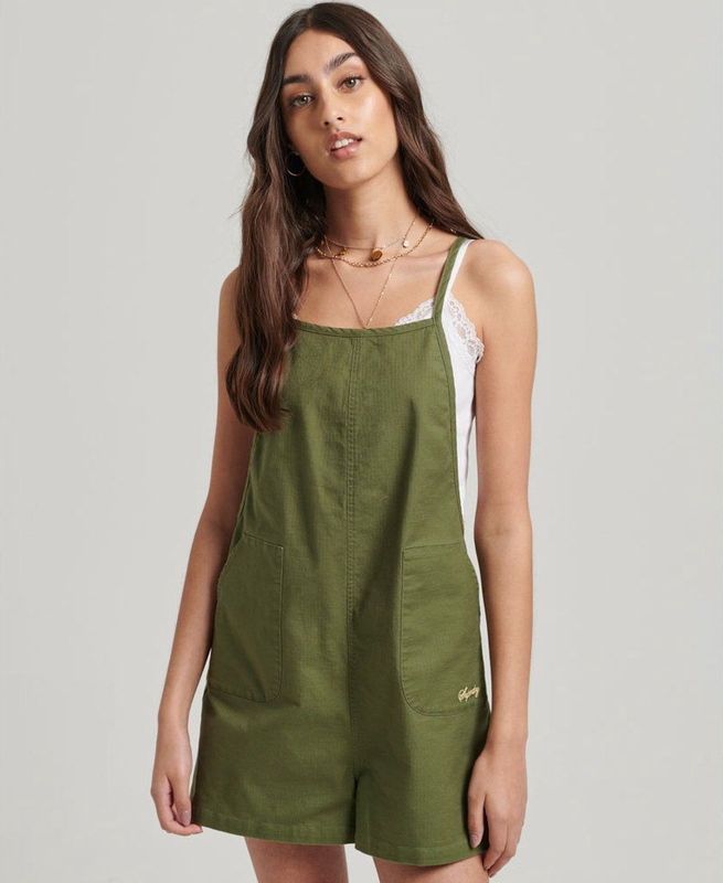 Superdry Vintage Woven Overall Groen XS Vrouw
