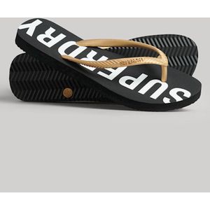 Superdry - Code Core - Badslippers - Zwart - Rubber