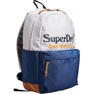 Superdry Vintage Graphic Montana Backpack Wit,Blauw