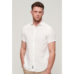 Superdry - Studios Casual Shirt - Korte Mouwen - 100% Linnen - Knoopsluiting