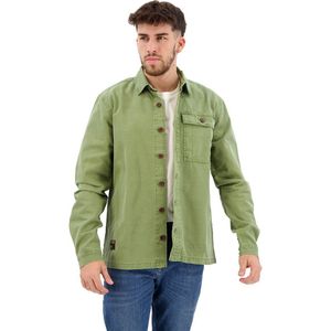 Superdry - Klassiek Militaire Overhemd - Groen - 100% Katoen