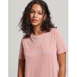 Superdry - Cooper Classic T-shirt - Wit - Katoen/Polyester - Relaxte Pasvorm