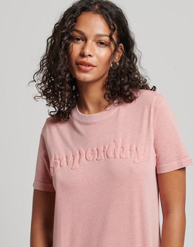 Superdry - Cooper Classic T-shirt - Wit - Katoen/Polyester - Relaxte Pasvorm