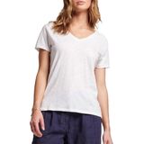 Superdry V-Shirt »STUDIOS SLUB EMB VEE TEE«, strukturiertes T-Shirt mit V-Ausschnitt und Stickerei