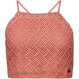 Superdry - Vintage Top - Zwart - 100% Katoen - Mouwloos Met Haakpatroon