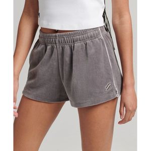 Superdry Code Sl Velour Korte Broek Grijs Vrouw