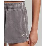 Superdry Code Sl Velour Korte Broek Grijs Vrouw