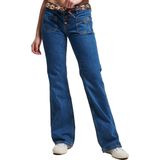 Superdry Vintage Low Rise Slim Flare Spijkerbroek Blauw Vrouw
