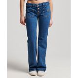 Superdry Vintage Low Rise Slim Flare Spijkerbroek Blauw Vrouw