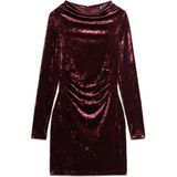 Superdry - Velvet Longsleeved Mini Jurk - Fluwelen Jurk - Slim Fit