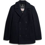 Superdry - Merchant Store - Wollen Vest - Marineblauw - Casual