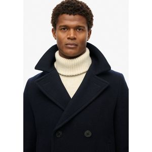 Superdry - Merchant Store - Wollen Vest - Marineblauw - Casual