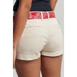 Superdry - Vintage Chino Hot Shorts - Chino - Kaki - 98% Katoen 2% Elastaan