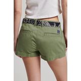 Superdry - Vintage Hot - Korte Broeken - Beige - Slim-fit, 98% Katoen, 2% Elastaan