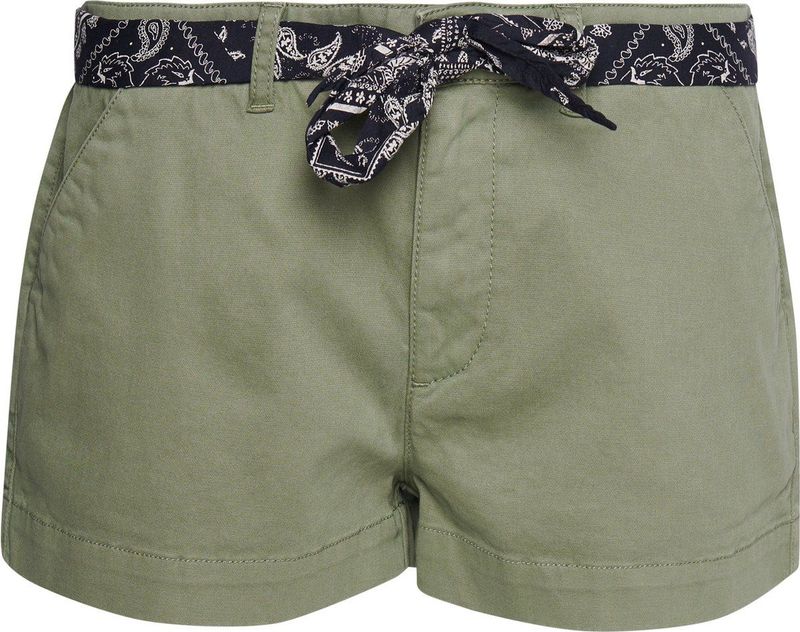 Superdry - Vintage Hot - Korte Broeken - Beige - Slim-fit, 98% Katoen, 2% Elastaan