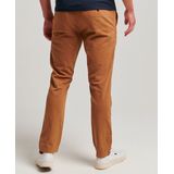 Superdry Officers Slim Chino Trousers Chino Broek Bruin Man