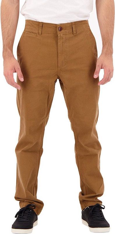 Superdry Officers Slim Chino Trousers Chino Broek Bruin Man