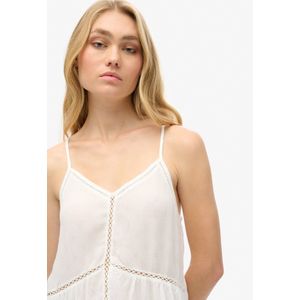 Superdry - Ladder Trim - Top - Zwart - Stof met Textuur - Verstelbare Schouderbanden