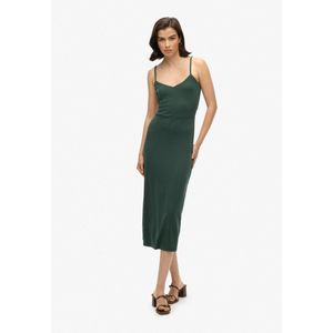 Superdry - W8011419A - Gebreide Jurk - Groen - Mouwloos - Casual