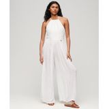 Superdry - Jumpsuit - Wit - Viscose - Mouwloos - Geborduurde Torso