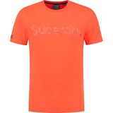 Superdry - T-shirt - Katoen - Ronde Hals - Korte Mouwen - Geborduurd Logo