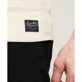Superdry - M6110567A - Gebreide Trui - Wit - Casual - Katoen