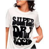 Superdry - 70's Retro Rock Logo - T-shirt - Wit - Korte Mouwen