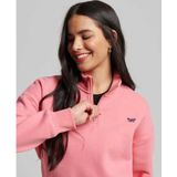 Superdry - Essential Sweatshirt - Blauw - 75% Katoen 25% Gerecycled Polyester