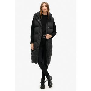 Superdry - W5011641A - Gewatteerd Vest - Zwart - Gerecycled Polyester, Duurzaam