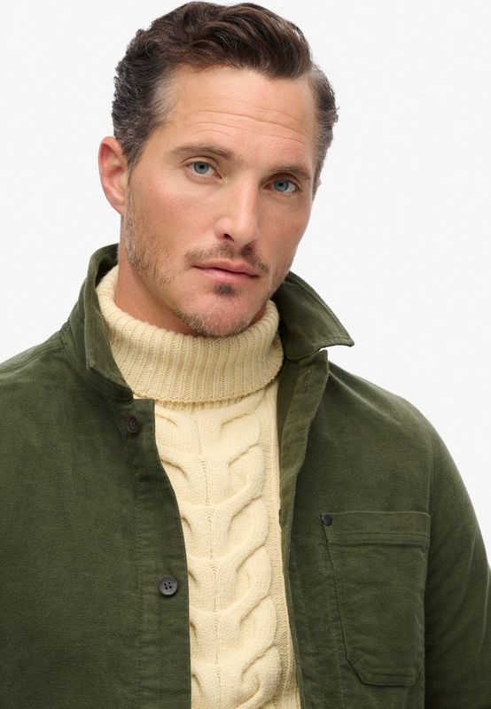 Superdry - M4010681A - Moleskin Overhemd - Groen - Lange Mouwen