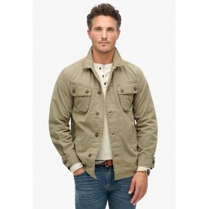 Superdryvoor mannen. M4010729A Marine militair jack (M), Casual, Katoen, Lange mouwen, Marineblauw