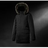 Superdry - M5011741A - Parka - Zwart - Polyester - Afneembare Capuchon en Imitatiebont