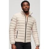 Superdry - Fuji Print Padded - Tussenjas - Zwart - Polyester