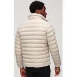 Superdry - Fuji Print Padded - Tussenjas - Zwart - Polyester